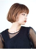 黒髪/ボブルフ/ネビージュ/小顔/ワンレン/30代/40代/50代