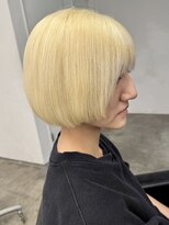 ココ 本八幡(KOKO)&nbsp;□ケアブリーチ切りっぱなしボブ前上がりボブショートボブ