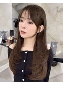 韓国レイヤー/韓国風/ボブ/髪質改善/黒髪/ブリーチなし〔池袋〕
