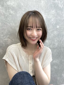 ロシェ 横浜店(loche) シャギーボブ×クラゲヘアー×オリーブグレー[横浜駅]