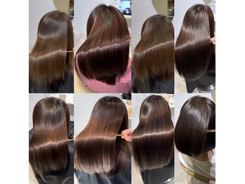 エソラの写真/【香里園】美容師歴25年以上の圧倒的な知識×独自の薬剤調合でダメージレスな柔らかさと艶感が叶う♪