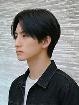 ルシード スタイル リコット(Lucido Style Ricotto)&nbsp;メンズビジネス黒髪流行ワックスなしデコ出しモテ髪スーツ眉毛