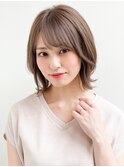 ☆イメチェン艶感グレージュデザインカラーハッシュカットn