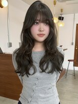 リヴ オオサカ(LIV OSAKA) オリーブグレージュ/顔周りレイヤー/ケアブリーチ/梅田