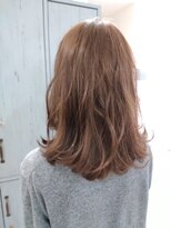 アクロス ヘアーデザイン 溝の口店(across hair design) アディクシーカラー　ゆる巻きミルクティベージュ