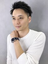 アイティー バイ アルバム 浦和店(IT by ALBUM) 七三オールバックコンマヘアスクエアショート_77375