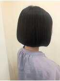 ネイビーボブショート
