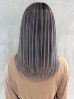 アイティー バイ アルバム 浦和店(IT by ALBUM)&nbsp;バレイヤージュロング_Aラインボブマロンベージュ_ba320921