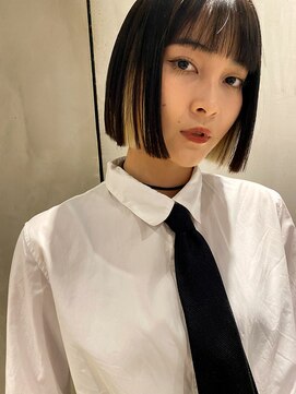 ビビト(bibito) bibito ボブ　切りっぱなしボブ　タッセル　インナーカラー