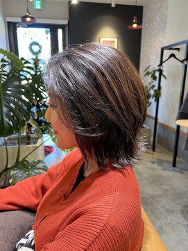 ヘア サロン ルート 幕張(Hair Salon ROUTE) 《大人可愛い》切りっぱなし外ハネミディ [ROUTE幕張店]