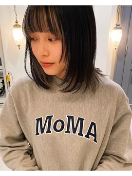 ルーカス(LUCAS) フェイスフレームカラー×顔まわりレイヤー