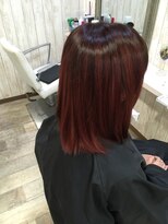 オーブ ヘアー リリー 博多2号店(AUBE HAIR lily) ナチュラルレッド