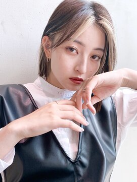 アルバム 池袋(ALBUM) ナチュラルストレート_ホワイトグレージュネビージュ_28787