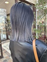 アースコアフュールボーテ 新潟中野山店 (EARTH coiffure beaute) シルバーグレーツートンカラーグラデーション韓国