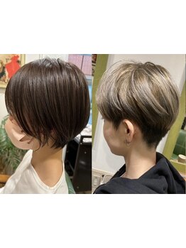 骨格と髪質に合わせた繊細なシルエットであなたも素敵なショートヘアに♪