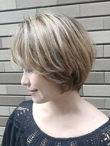 アフロディーテ ギンザ 秋葉原店(APHRODITE GINZA)&nbsp;外ハネボブ/グラデーションカラー/ペールベージュ/秋葉原