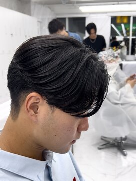 メンズヘアセンス 渋谷(MEN'S HAIR SENSE) 毛流れセンターパートアッシュブラック韓国マッシュパーマ