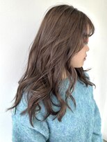 フォーク FOLK 【FOLK】赤みなし透明感グレージュ☆似合わせゆる巻きロング♪