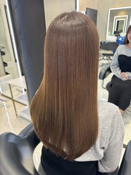 ザシェノンアオヤマ(THE CHAINON AOYAMA) 韓国くびれロング グレージュ 髪質改善 ケラチントリートメント