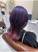 ウルフカット×グラデーションカラー