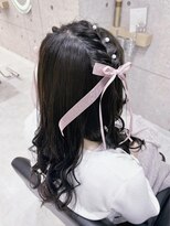 ヘア サロン クラン 東心斎橋店(hair salon clan)&nbsp;編み込みツイン/心斎橋ヘアセット