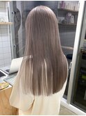 透明感ブリーチダブルカラー/大人こなれミディ/髪質改善/新宿