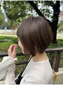 #ショート × #ブラウンベージュ