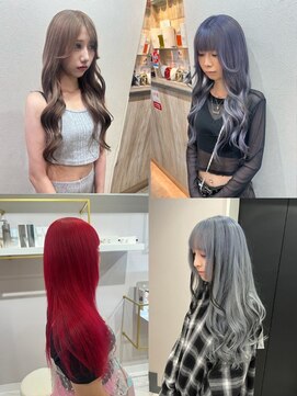 ヘアーグランデシーク(Hair Grande Seeek) ネイビー/グレー/ベージュ/レッド009