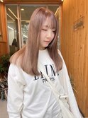 【oasisマミ】ミルクティーベージュカラー/ケアブリーチ