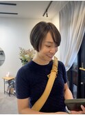 ショート/アッシュベージュ/ショートボブ