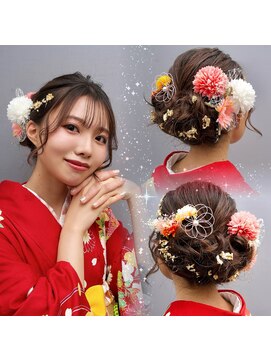 レボル(REVOL) 成人式☆卒業式着付けヘアセットヘアアレンジヘアメイク袴着付け