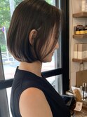耳かけボブ くすみベージュ オリーブベージュ ウルフマッシュ