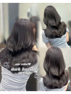 ユアーズヘア 東新宿店(youres hair) 暗めでも透明感上品なダークラベンダーグレージュ