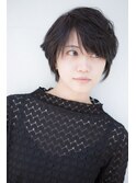 大人かわいい黒髪ベリーショート