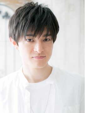 グルーミングサロン バーバー キャッスル 北浦和西口(Grooming salon Barber Castle) ブラック斜めバング伸ばしかけメンズショートZ北浦和