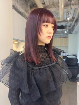 ヒョンミョン ライズバイレボ 柏西口店(hyon myon/RISEbyREVO) ボルドーカラー/艶髪/高彩度/柏駅