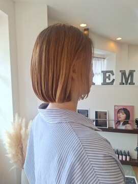 ローレン(LOREM) ナチュラルハイライト×ボブ8.22ハイライトカラー