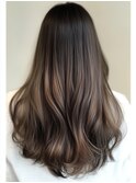 #オリーブブラウン#大人レイヤーカット#イルミナカラー#韓国風