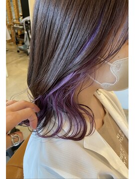 ニコ(nico) インナーカラー／イヤリングカラー／パープル