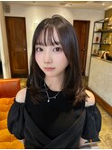 ダークグレージュ×ミディアムレイヤー