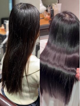 アイノア シノン 神保町(AInoa sinon) 暗くしても重く見えない髪質/ラベンダーブラック