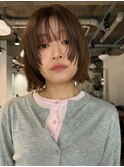 【kacho】マッシュボブ ベージュカラー