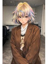 いろあそび 八王子 ブリーチ/ケアブリーチ/ ボブ/デザインカラー/八王子