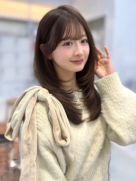 レイリー 原宿 表参道(Rayreee) 【C】美髪レイヤーカット顔周り前髪韓国フェミニンヘア