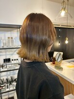 クララジャパン ナベシマ(CLALA JAPAN Nabeshima)&nbsp;ボブ　ミルクティーベージュ　艶髪　髪質改善カラー　ショート