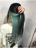 【奈良/inni hair】ターコイズブルー