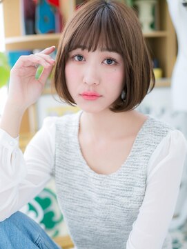 カバーヘア イヴ 戸頭店(COVER HAIR EVE) *EVE戸頭*サラツヤ前下がりボブで☆cuteな小顔b