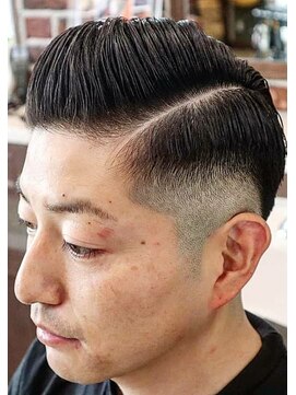 アクセプトザワールドバーバー(Accept the world barber) パートスタイル×フェード