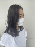 透明感ミディアム 30代40代50代ケアカラーで今っぽさをプラス
