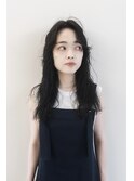 《Utoo e's つくば美容室》人気◎70s風ハードパーマ×黒髪ロング